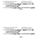 Bộ đề kiểm tra 15 phút Chương I môn Đại số Lớp 10 - Năm học 2019-2020 - Trường THPT Nguyễn Văn Cừ